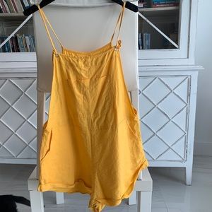 Seek the label yellow coverall romper